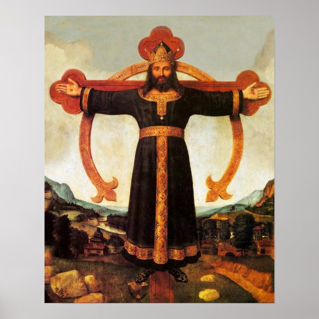 Jesus Christ King Volto Santo Print Picture Poster (Front)