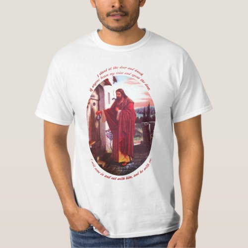 Jesus Christ Knock at Door Religious T_Shirt Gift