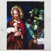 Jesus Christ Lamb Design Glass Art Destiny (Front)