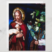 Jesus Christ Lamb Design Glass Art Destiny (Front/Back)