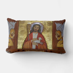 Jesus Christ Lamb of God Lumbar Pillow