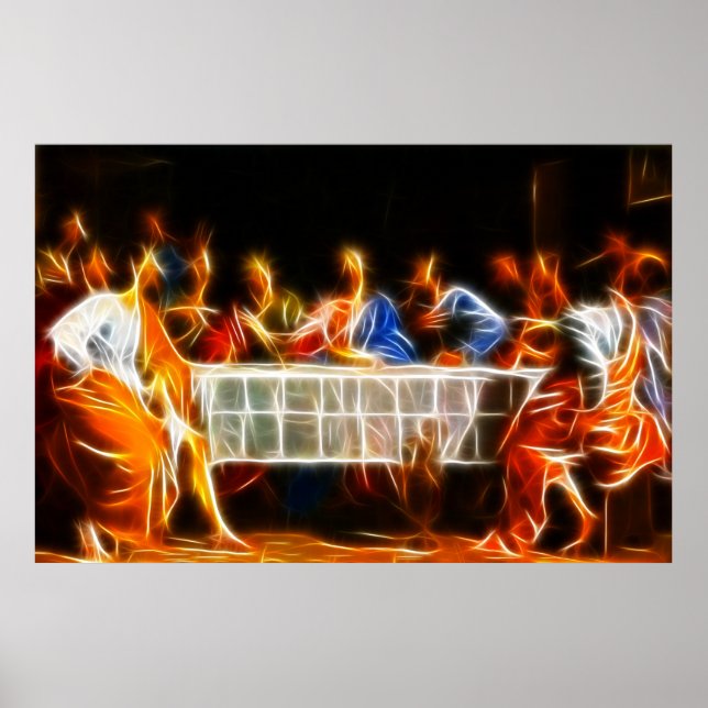 Jesus Christ Last Supper Poster (Front)