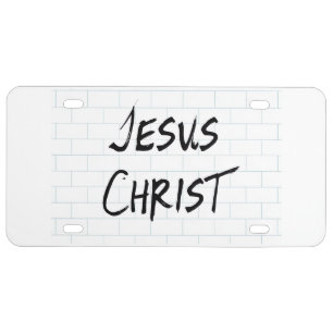 Jesus Christ License Plate