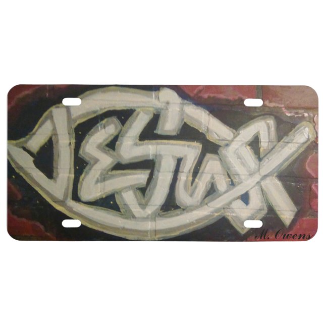 Jesus Christ License Plate (Front)