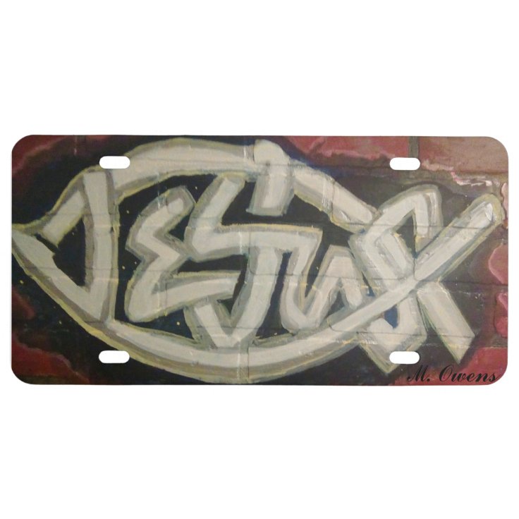 Jesus Christ License Plate Zazzle