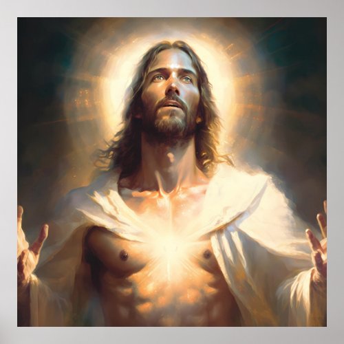 Jesus Christ _ Light and Life Poster