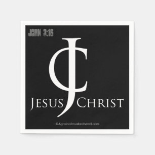 Jesus Christ Logo Christian Paper Napkins