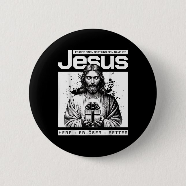 Jesus Christ Lord And Redeemer Design  Button (Front)