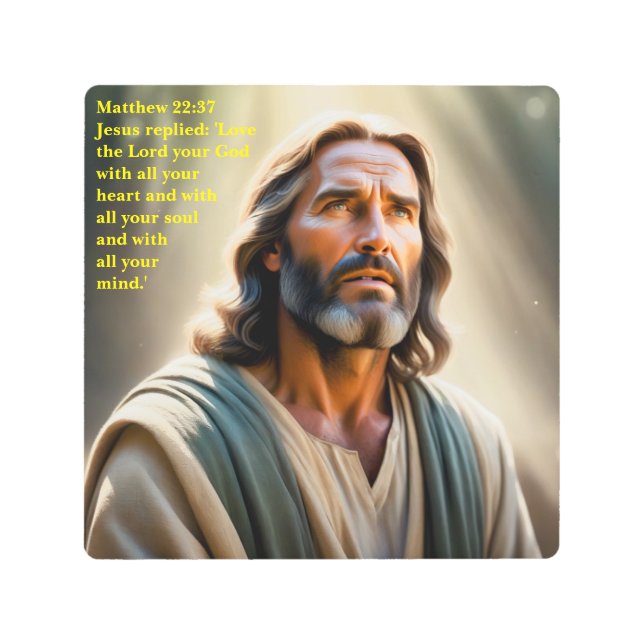 Jesus Christ Lord and Savior Metal Print (Front)