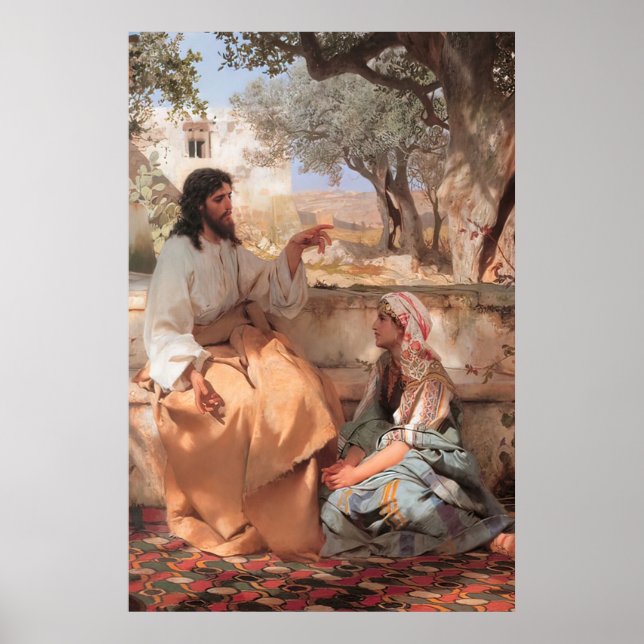 Jesus Christ Martha and Mary B Poster (Front)