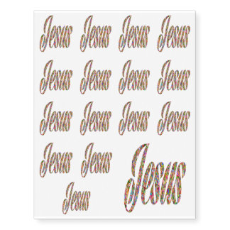 Jesus Christ Messiah Religion Divine Holy God Temporary Tattoos