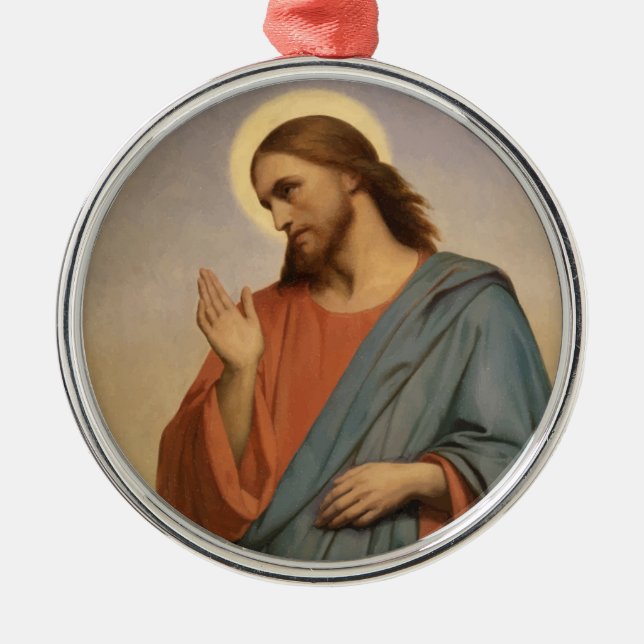 JESUS CHRIST METAL ORNAMENT (Front)