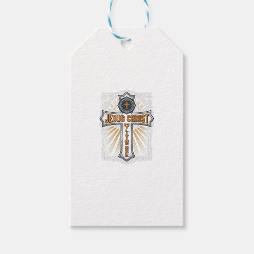 Jesus Christ My Living Hope Vintage Cross Gift Tags