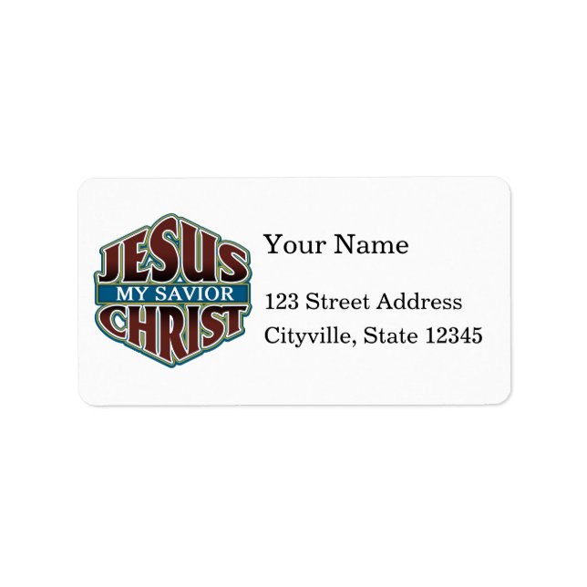 Jesus Christ My Savior Label (Front)