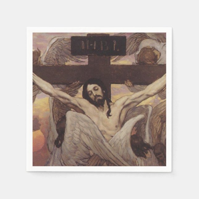 Jesus Christ on the Cross Napkins (Front)