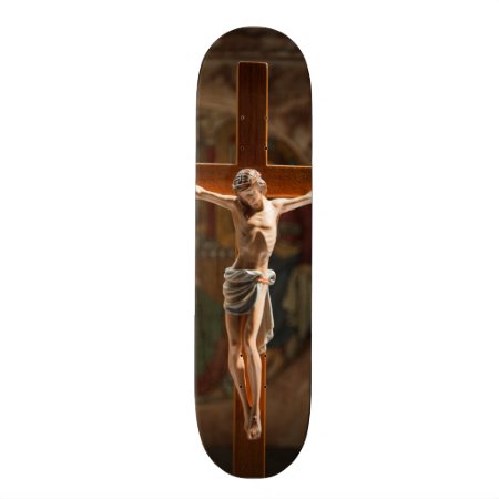 Jesus Christ On The Cross Skateboard