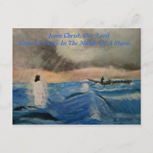 Jesus Christ Our Lord Gives Us Peace Postcard