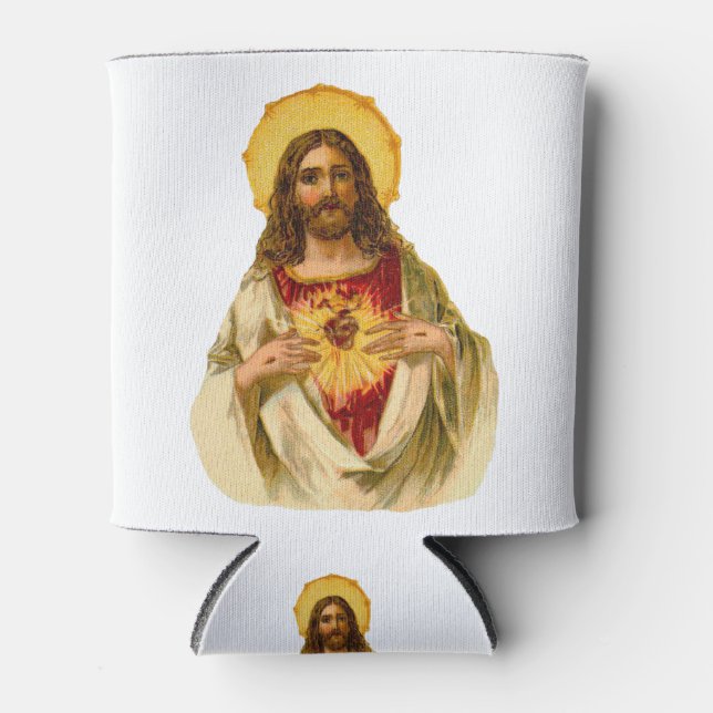 Jesus Christ our Lord Sacred Heart Can Cooler (Front)