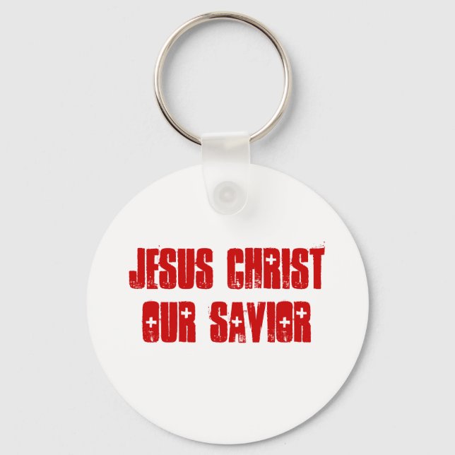 JESUS CHRIST OUR SAVIOR KEYCHAIN (Front)