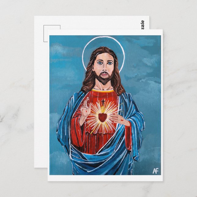 Jesus Christ Painting by Alfred Fox Postcard (Front/Back)