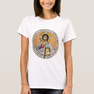 Jesus Christ Pantocrator Byzantine Icon Art T-Shirt