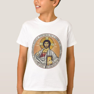 Jesus Christ Pantocrator Byzantine Icon Art T-Shirt