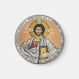 Jesus Christ Pantocrator dome of the Church Magnet