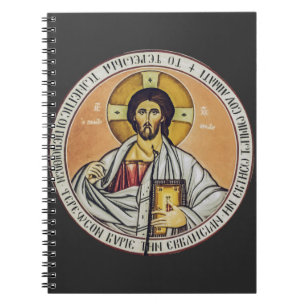 Jesus Christ Pantocrator dome of the Church Notebook