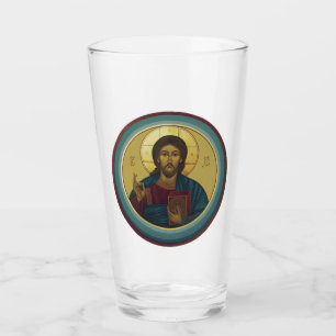Jesus Christ Pantocrator Glass