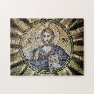 Jesus Christ Pantocrator Lord of All Icon Jigsaw Puzzle
