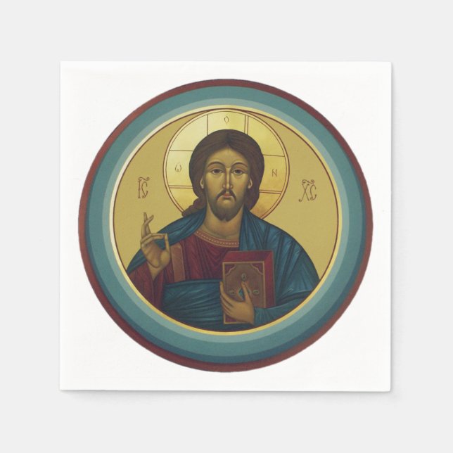 Jesus Christ Pantocrator  Napkins (Front)
