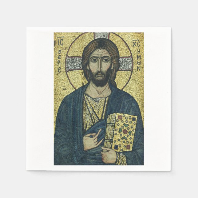 Jesus Christ Pantocrator Napkins (Front)