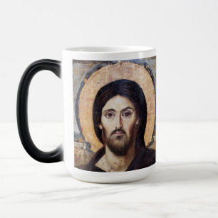 Jesus Christ Pantokrator l Orthodox Christian Icon Color Morph Mug