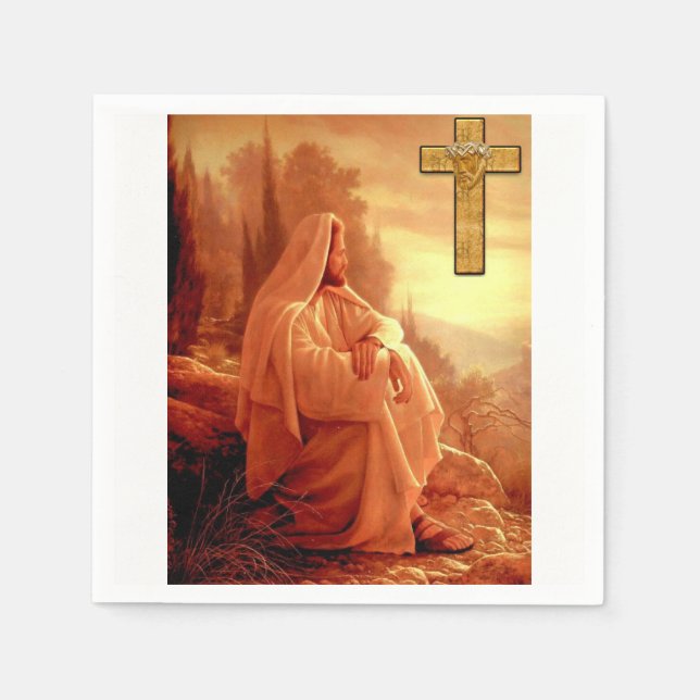 Jesus Christ Paper Napkins (Front)
