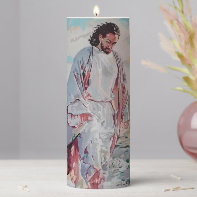 JESUS CHRIST  PILLAR CANDLE (In Situ)