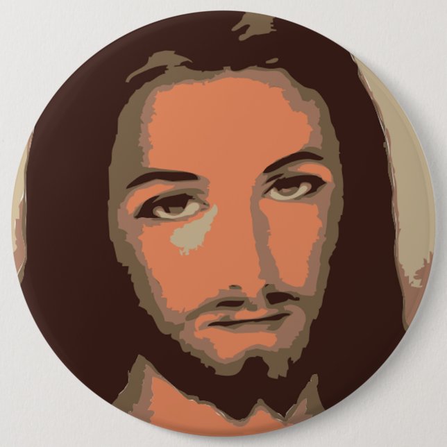JESUS CHRIST PINBACK BUTTON (Front)