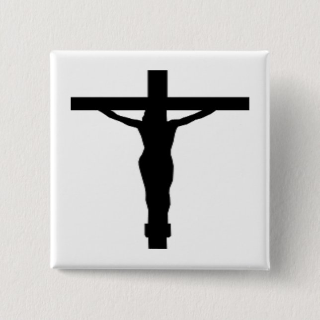 JESUS CHRIST PINBACK BUTTON (Front)