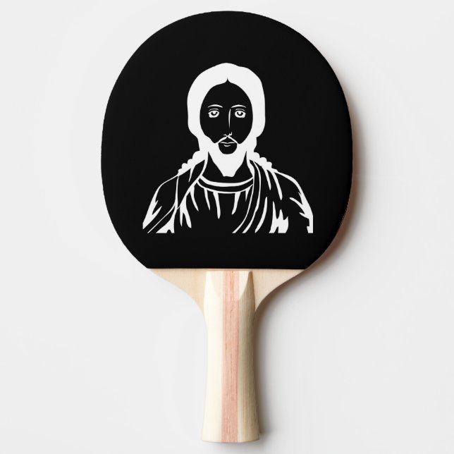Jesus Christ Ping-Pong Paddle (Front)