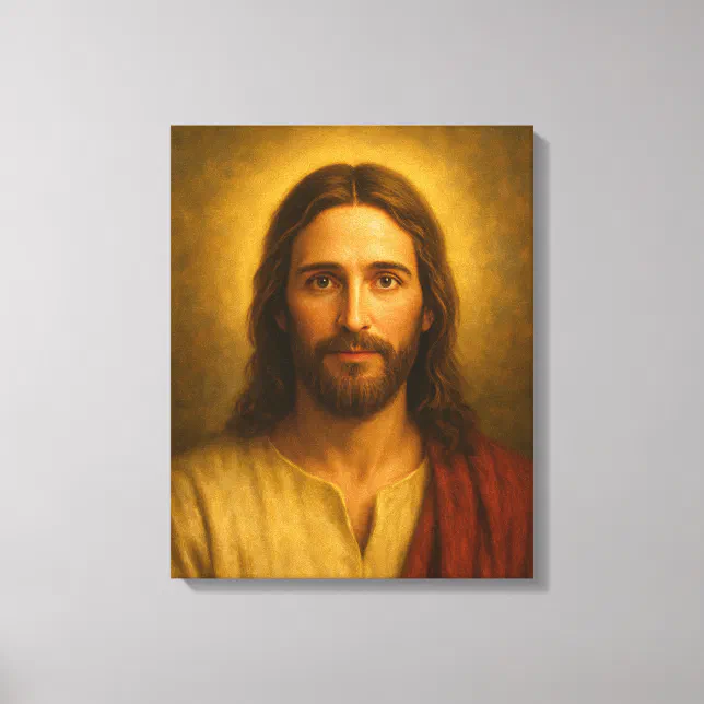 Jesus Christ Portrait #1™ LDS Wall Art Canvas | Zazzle
