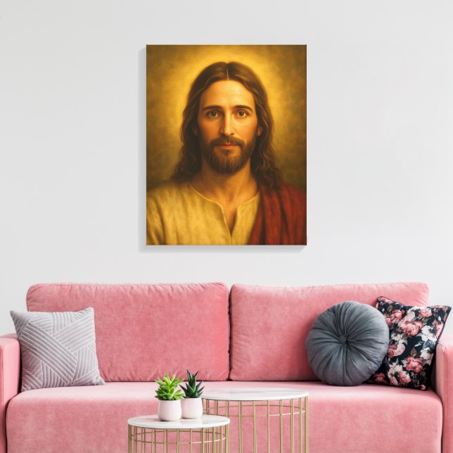 Jesus Christ Portrait #1™ LDS Wall Art Canvas | Zazzle