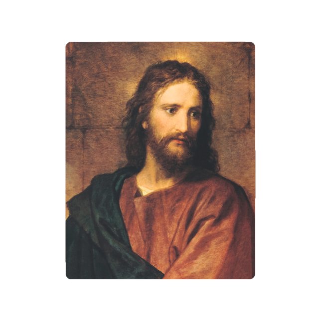 Jesus Christ, Portrait by Heinrich Hofmann Metal Print (Front)