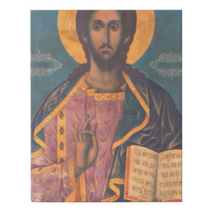Jesus Christ Portrait Faux Canvas Print