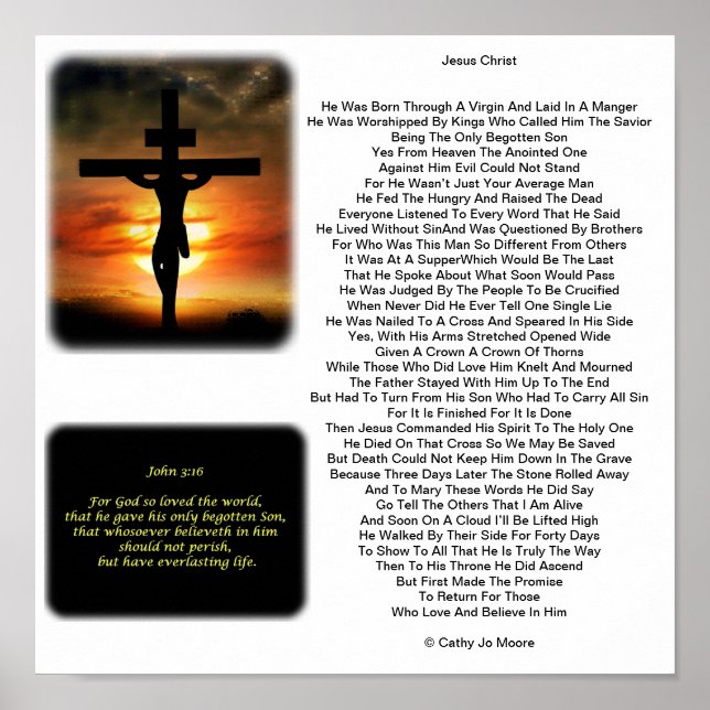 Jesus Christ Poster (Front)
