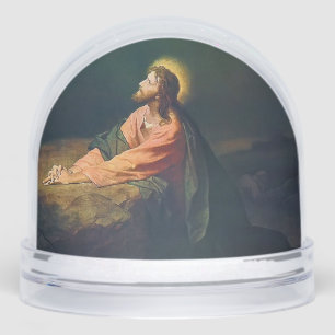 Jesus Christ Praying to God Snow Globe