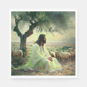 Jesus Christ Religious Easter Catholic Napkins