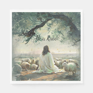 Jesus Christ Religious Easter Catholic  Napkins