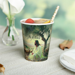 Jesus Christ Religious Easter Catholic  Paper Cups