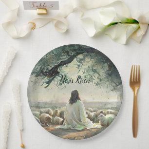 Jesus Christ Religious Easter Catholic  Paper Plates