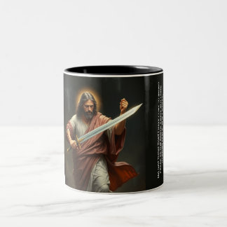 Jesus Christ Returns with a Sword 2-tone Mug