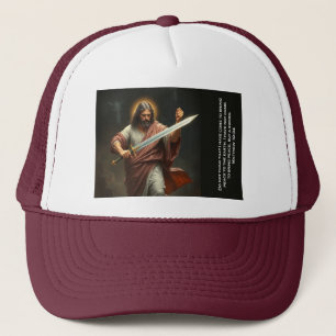 Jesus Christ Returns with a Sword Trucker Hat